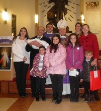 Biskup Gorski krstio Josipa, šesto dijete u obitelji Marijane i Branka Šebelić